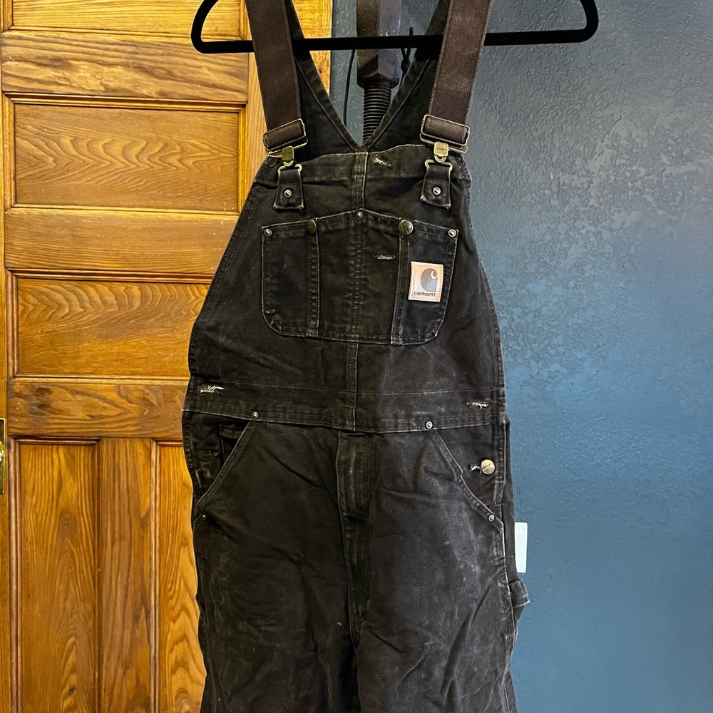 Carhartt Dark Brown Overalls